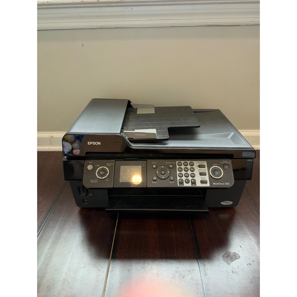 Epson WorkForce 500 All-in-One‎ Inkjet Printer C361A Copy Scan Fax Black